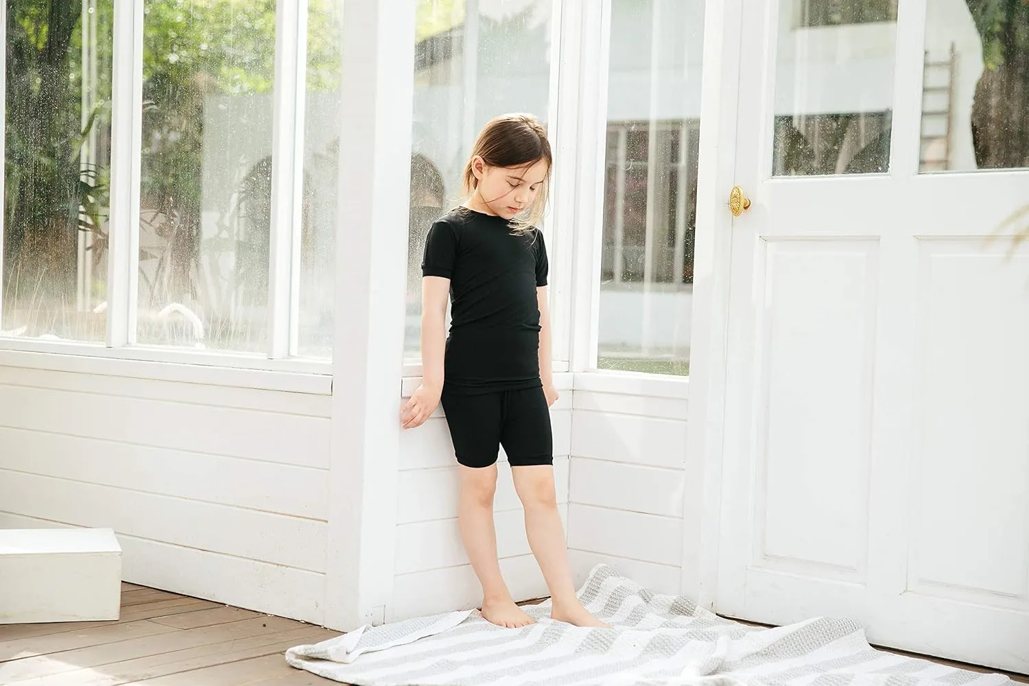 VAENAIT BABY Kids Sleepwear Pajamas Short Soft Cool Summer Viscose Pjs 2pcs Set