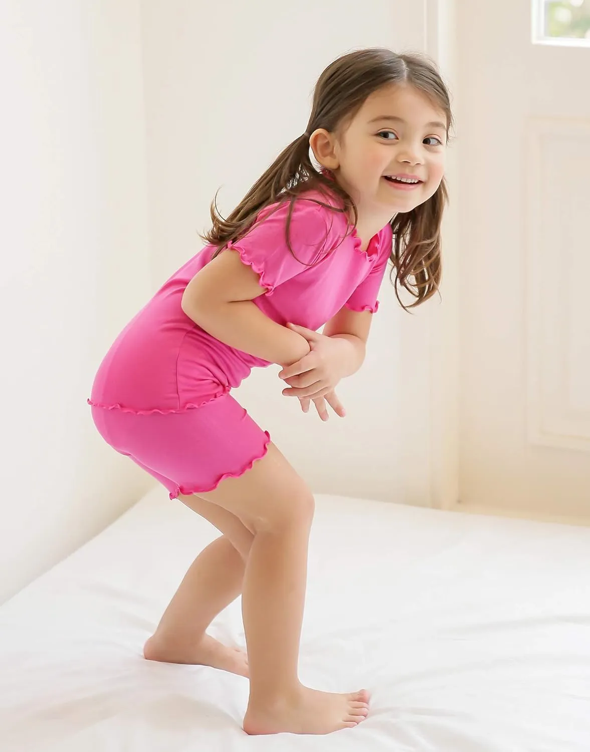 VAENAIT BABY Kids Sleepwear Pajamas Short Soft Cool Summer Viscose Pjs 2pcs Set