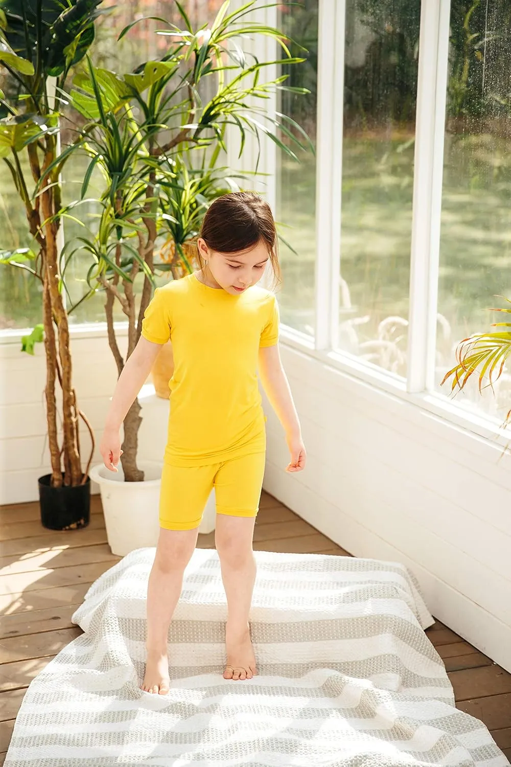 VAENAIT BABY Kids Sleepwear Pajamas Short Soft Cool Summer Viscose Pjs 2pcs Set