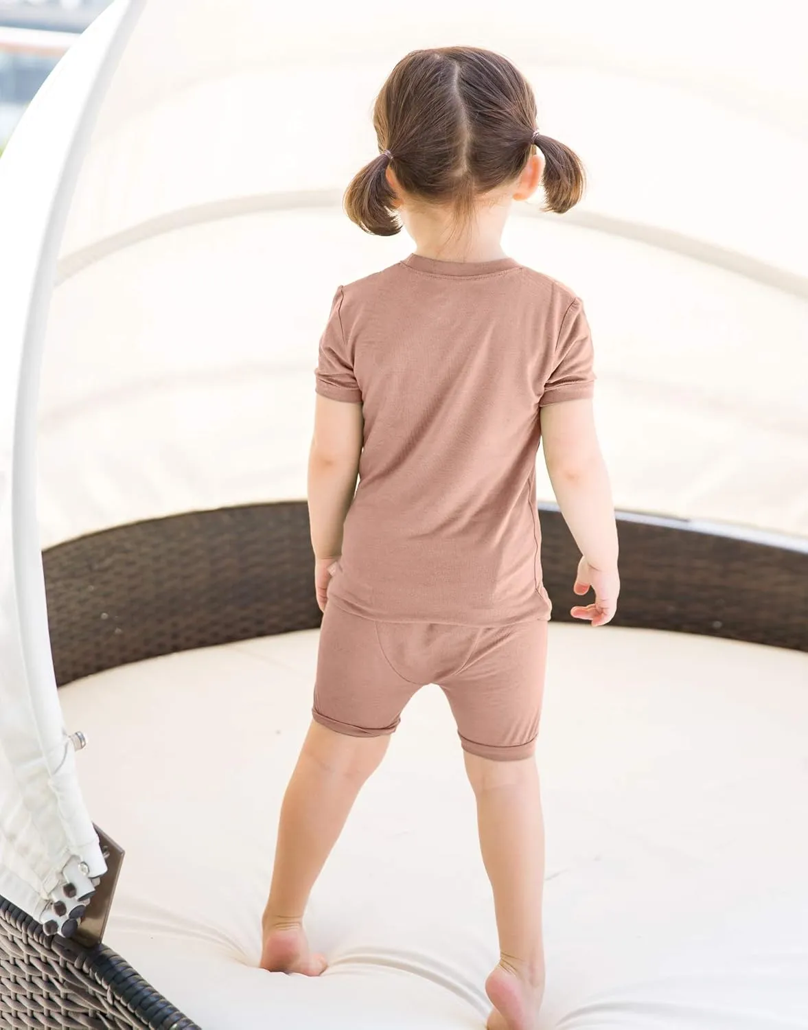 VAENAIT BABY Kids Sleepwear Pajamas Short Soft Cool Summer Viscose Pjs 2pcs Set