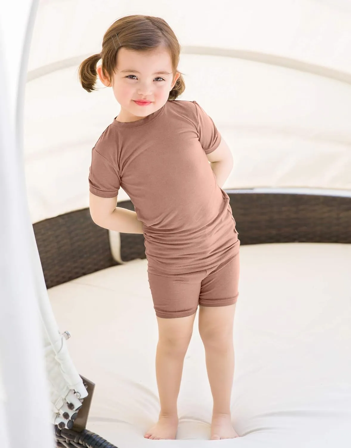 VAENAIT BABY Kids Sleepwear Pajamas Short Soft Cool Summer Viscose Pjs 2pcs Set