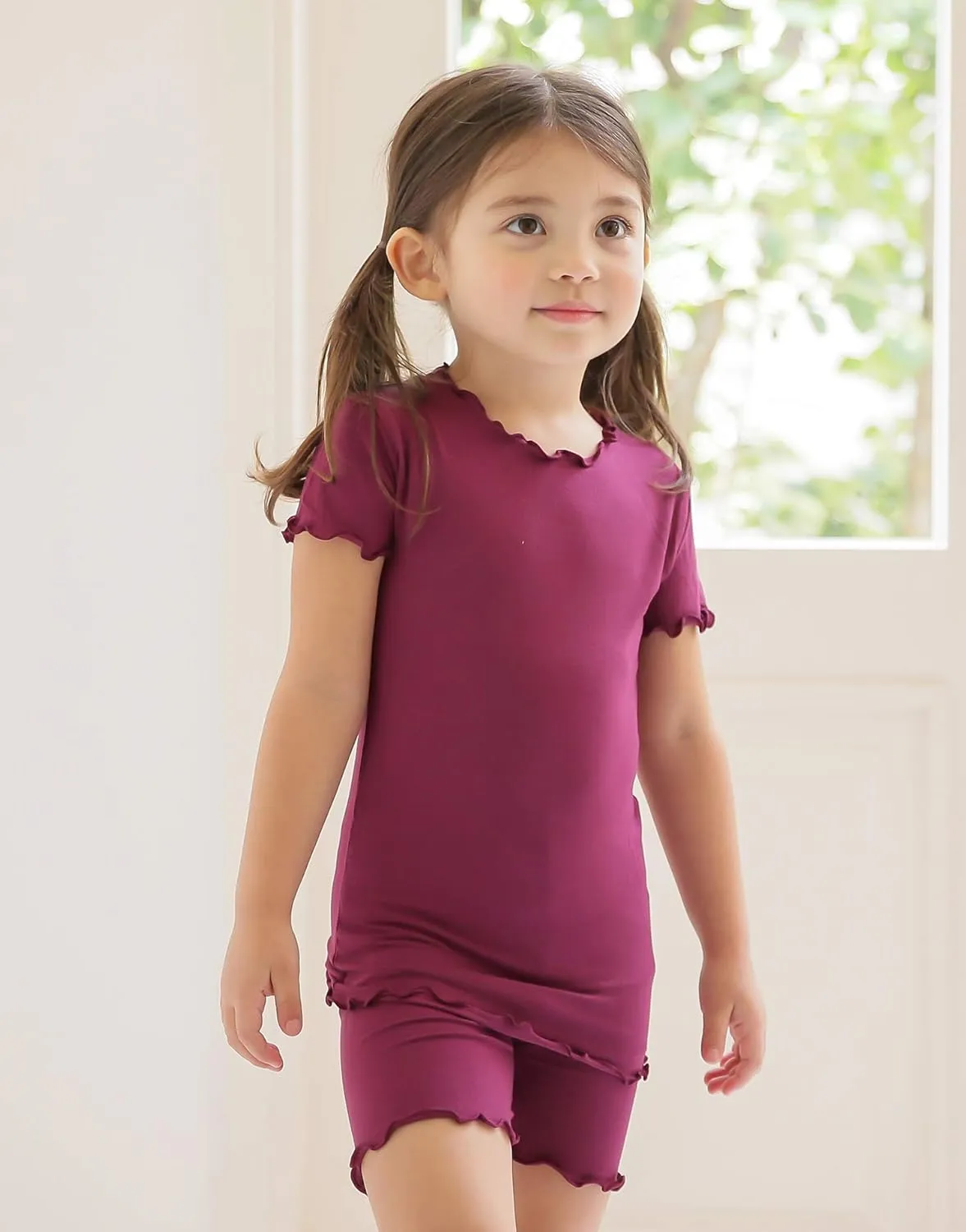 VAENAIT BABY Kids Sleepwear Pajamas Short Soft Cool Summer Viscose Pjs 2pcs Set