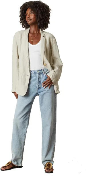 Velvet by Graham & Spencer Women's Cassie Heavy Linen Blazer