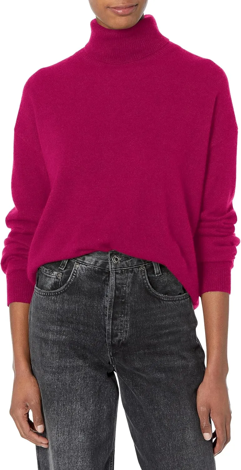 Velvet by Graham & Spencer Women's Ellie Cashmere Turtleneck Sweater