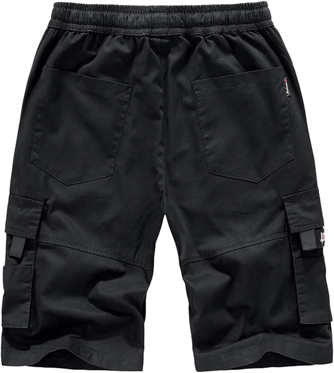VtuAOL Women's Cargo Shorts Elastic Waist Comfy Cotton Loose Fit Shorts
