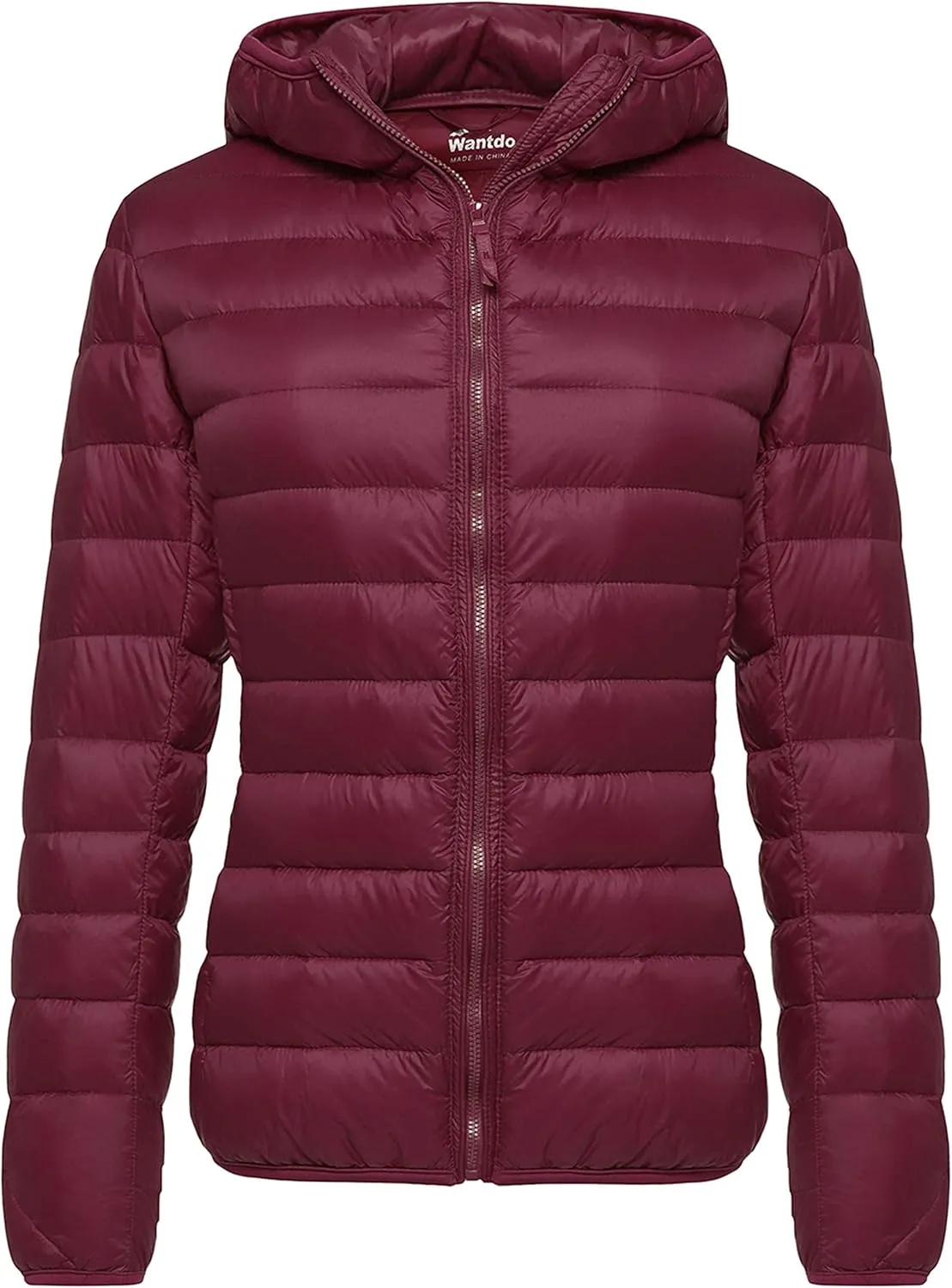 Wantdo Women's Hooded Packable Ultra Light Weight Short Down Jacket