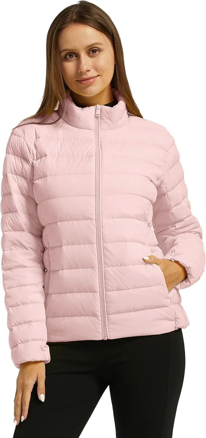 wantdo Women's Packable Ultra Light Weight Short Down Jacket