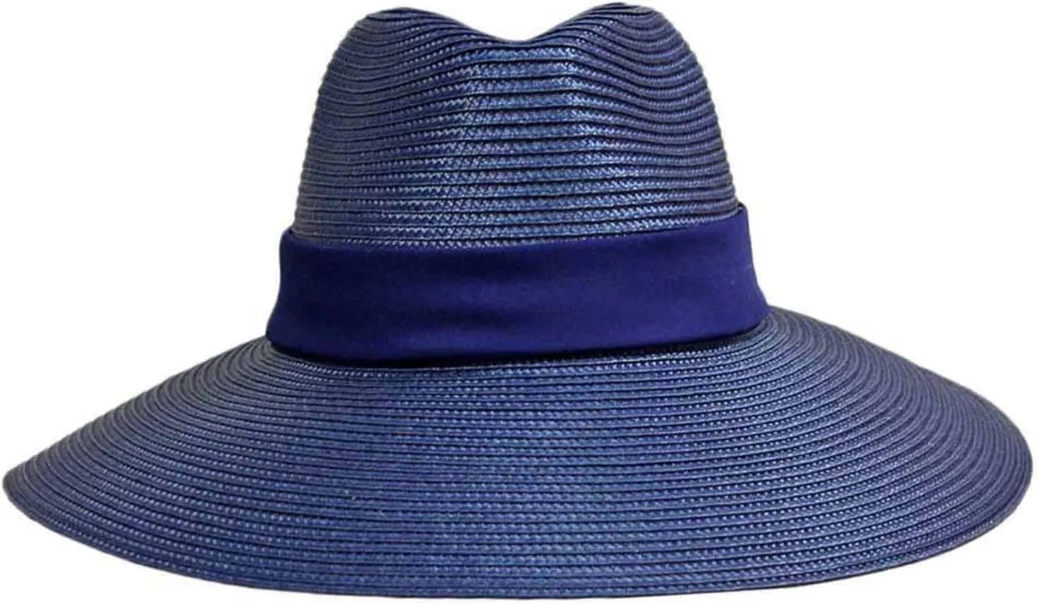 Wide Brim Sun Hat with Satin Bow