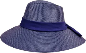 Wide Brim Sun Hat with Satin Bow