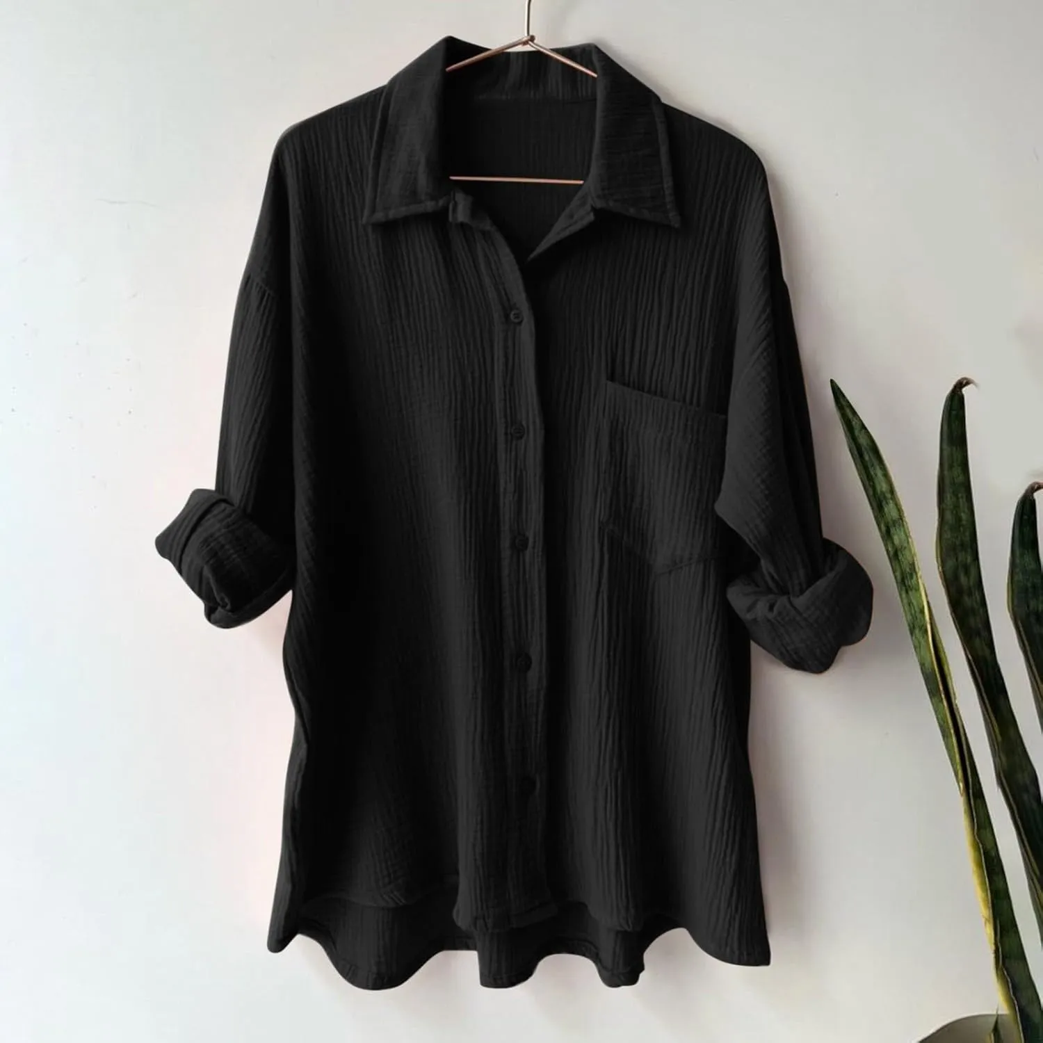 Women Buttons Cotton Linen Short Sleeve T Shirt Summer Henley Casual Plus Size Tunic Tops V-Neck Loose Tshirts