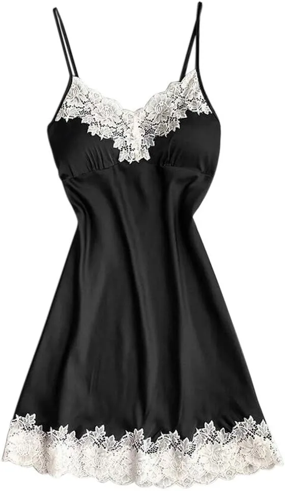 Women Lingerie Lace Modal Pajamas Nightgowns Set Womens Velvet Plush Cute Sexy Plus Size Christmas Lingerie Dress
