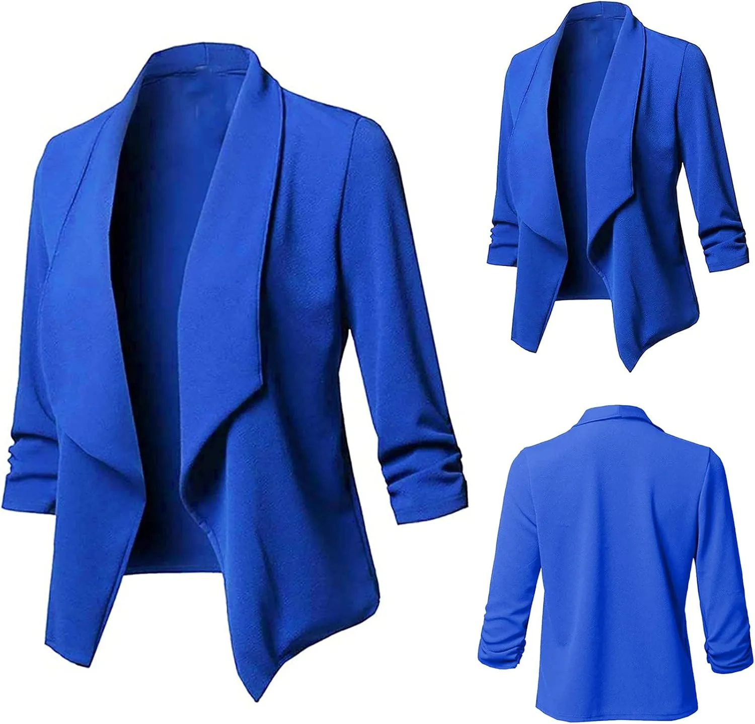 Women's Business Casual Blazers Lightweight Office Jacket Plus Size Open Front Blazer Cropped Blazer Dressy Jackets