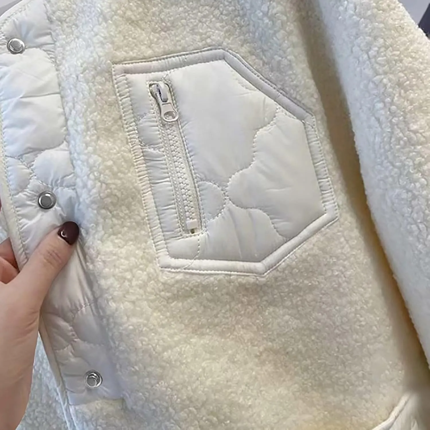 Women's Down Jackets Lapel Buttons Closed Casual Puffer Jacket Coat Cozy Lightweight Long Sleeve Floral Fuzzy Outwear