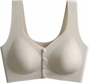 Women's Lace Wireless Nursing Bra with Front Button Supportive Soft Stretchy Comfortable Everyday Wireless Bralettes