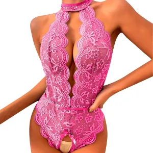 Womens Lingerie Lace 3Pc Bodysuit Outfit Sexy Tights Soft Wicked Sexy Outfit