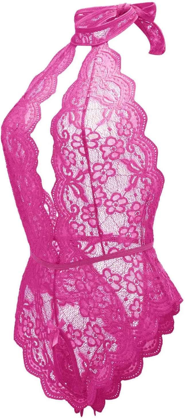 Womens Lingerie Lace 3Pc Bodysuit Outfit Sexy Tights Soft Wicked Sexy Outfit