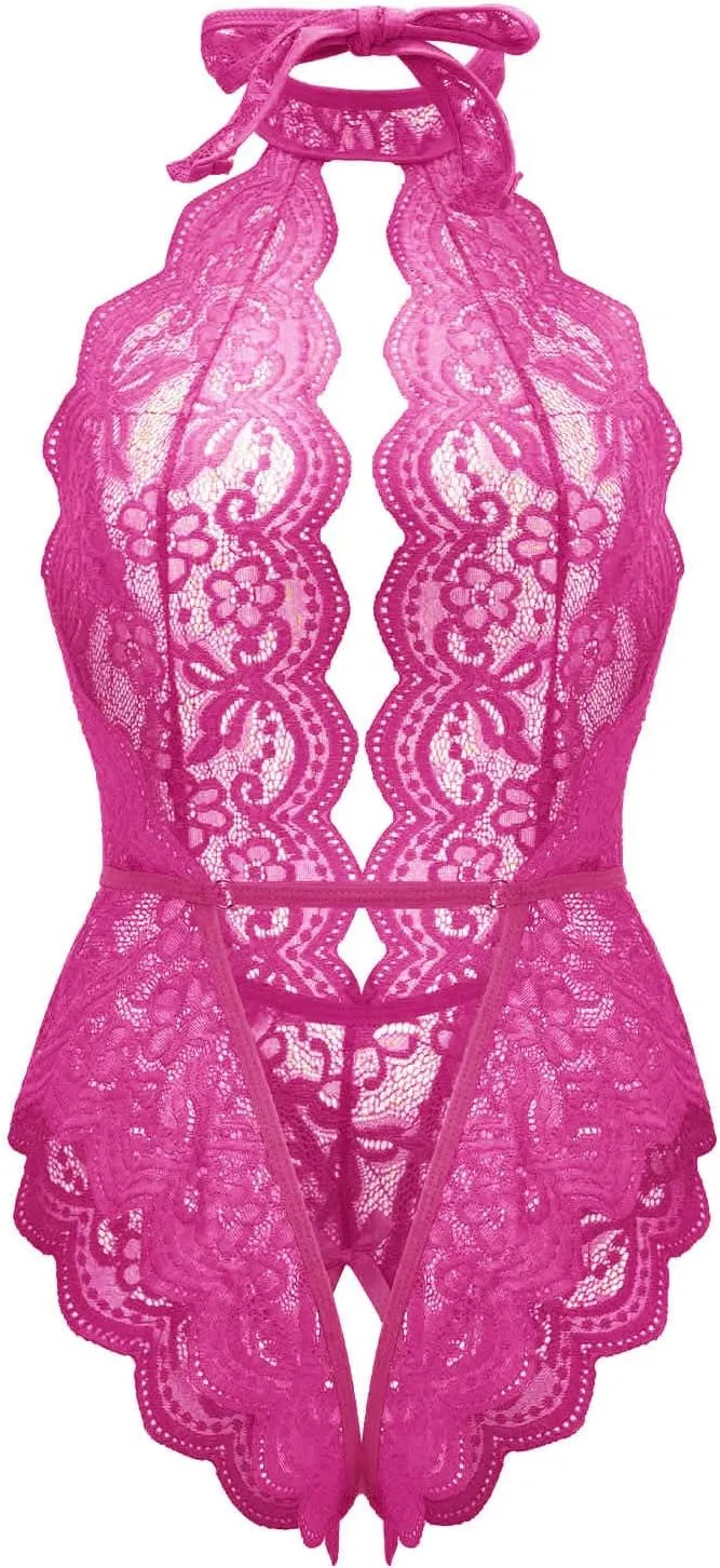 Womens Lingerie Lace 3Pc Bodysuit Outfit Sexy Tights Soft Wicked Sexy Outfit