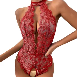 Womens Lingerie Lace 3Pc Bodysuit Outfit Sexy Tights Soft Wicked Sexy Outfit