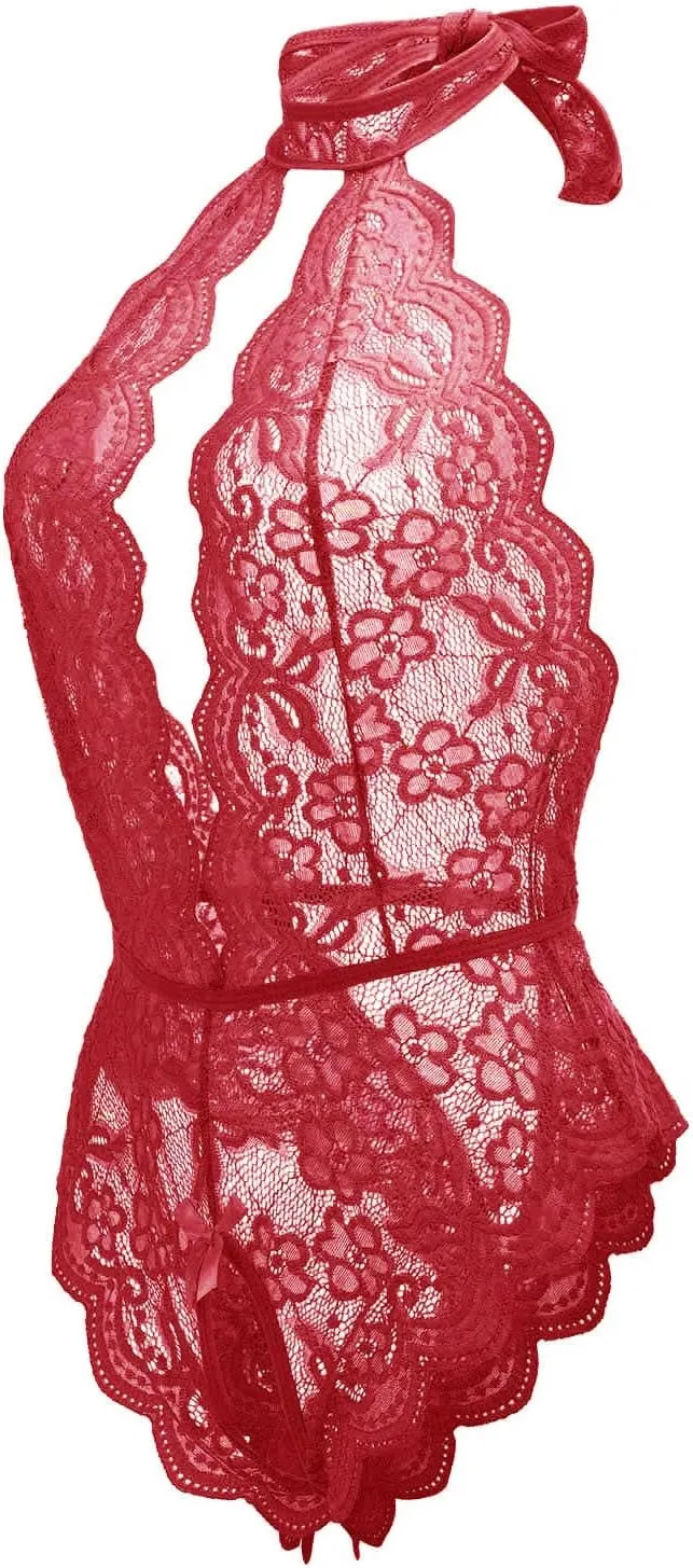 Womens Lingerie Lace 3Pc Bodysuit Outfit Sexy Tights Soft Wicked Sexy Outfit