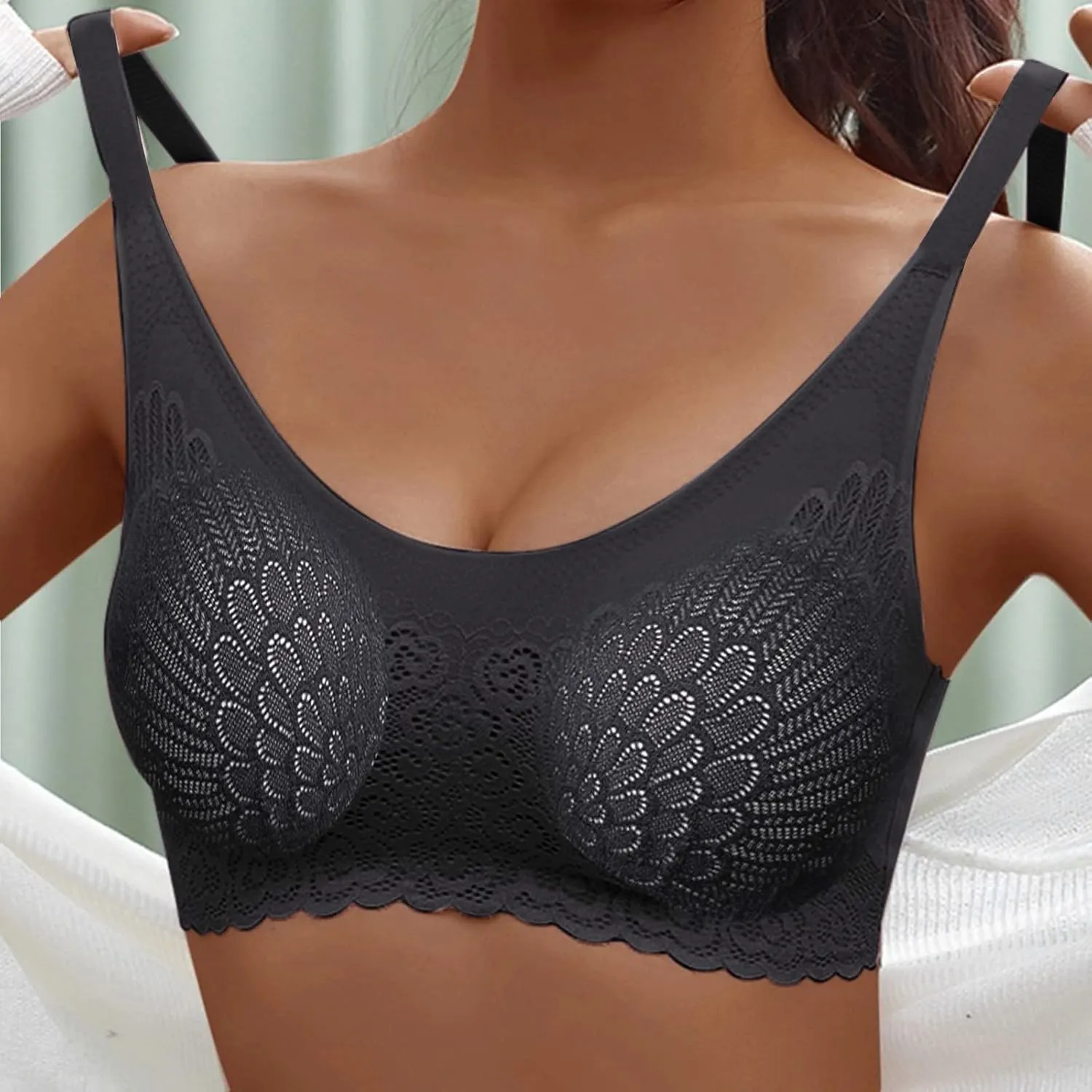 Women's Orthopedic Anti Sagging Bra Posture Correcting Bra for Senior Women Full Coverage Breathable Push up Bras