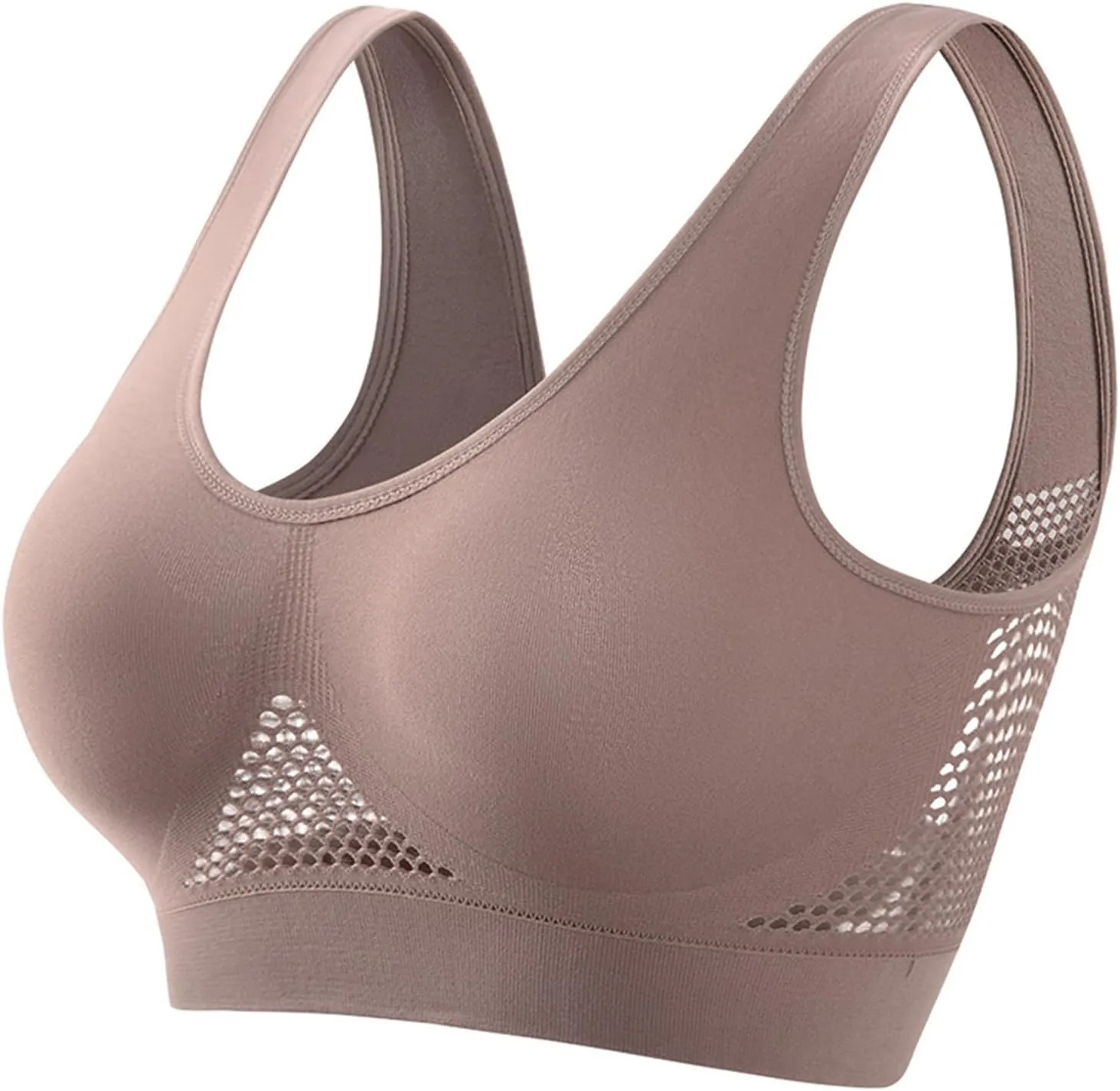Womens Sports Bras Breathable Cool Liftup Air Bra Running Yoga Tank Bras Seamless Mesh Hollow Yoga Bra Bralette