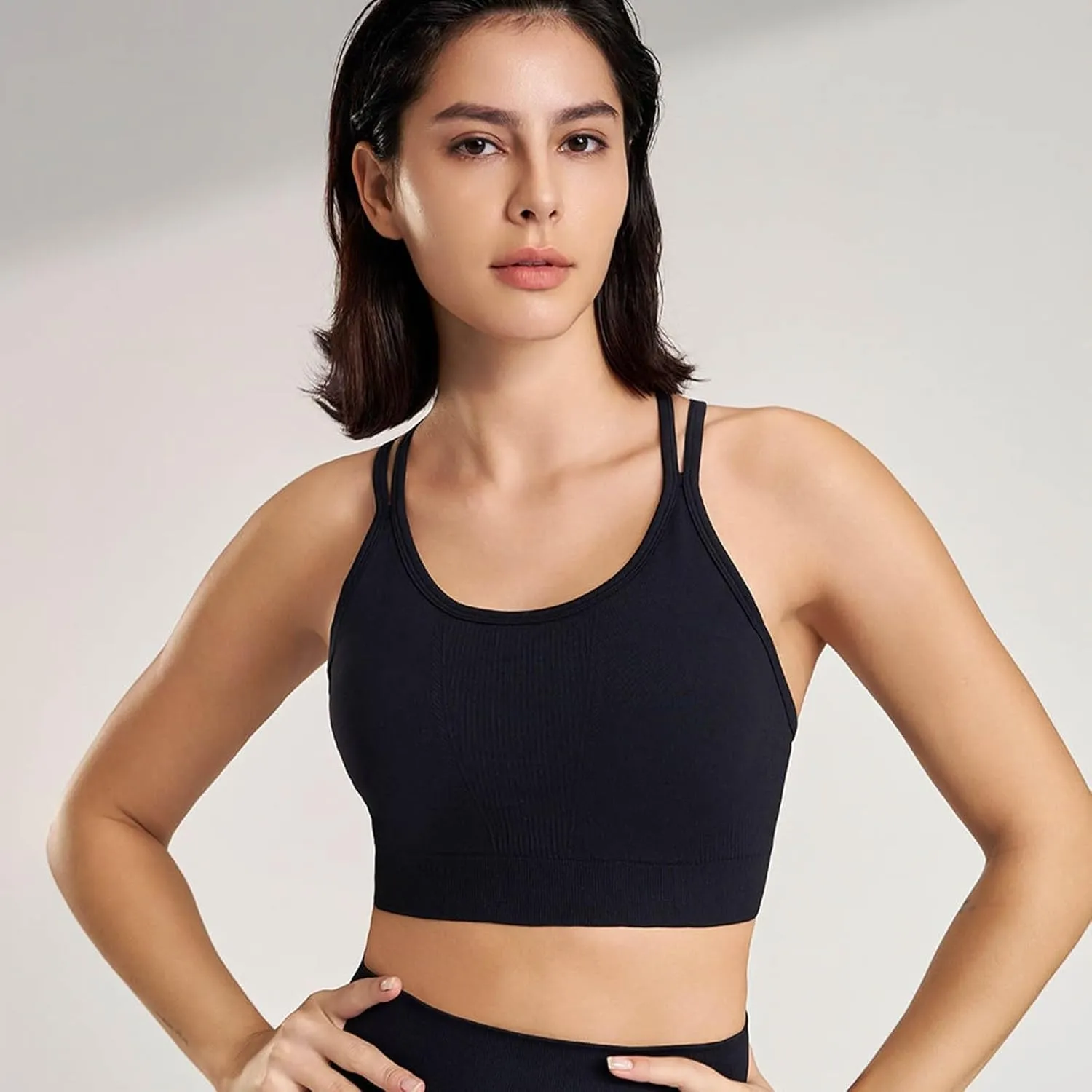 Women's Sports Bras Racerback Sports Bra Seamless Yoga Sports Bras Workout Tops Activity Sleep Bras