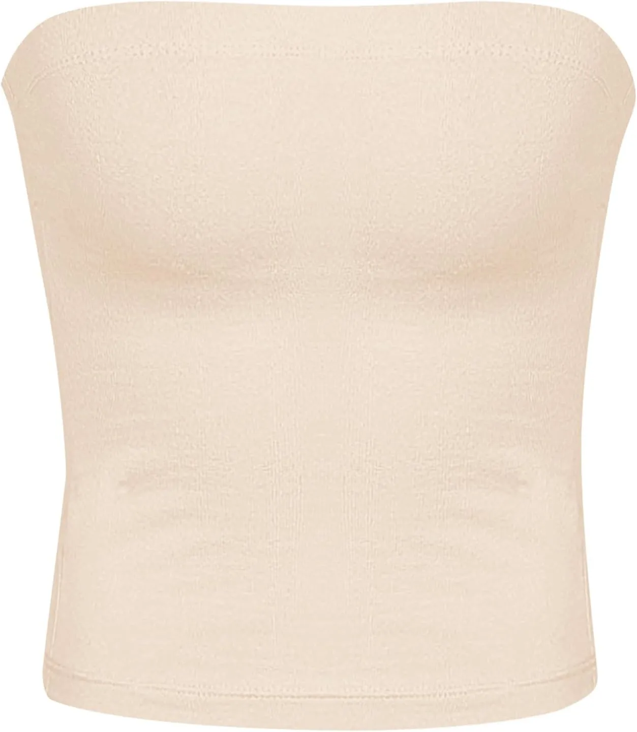 Womens Strapless Tube Tops Sexy Backless Sleeveless Bandeau Shirts Going Out Crop Top Summer Outfits 2025