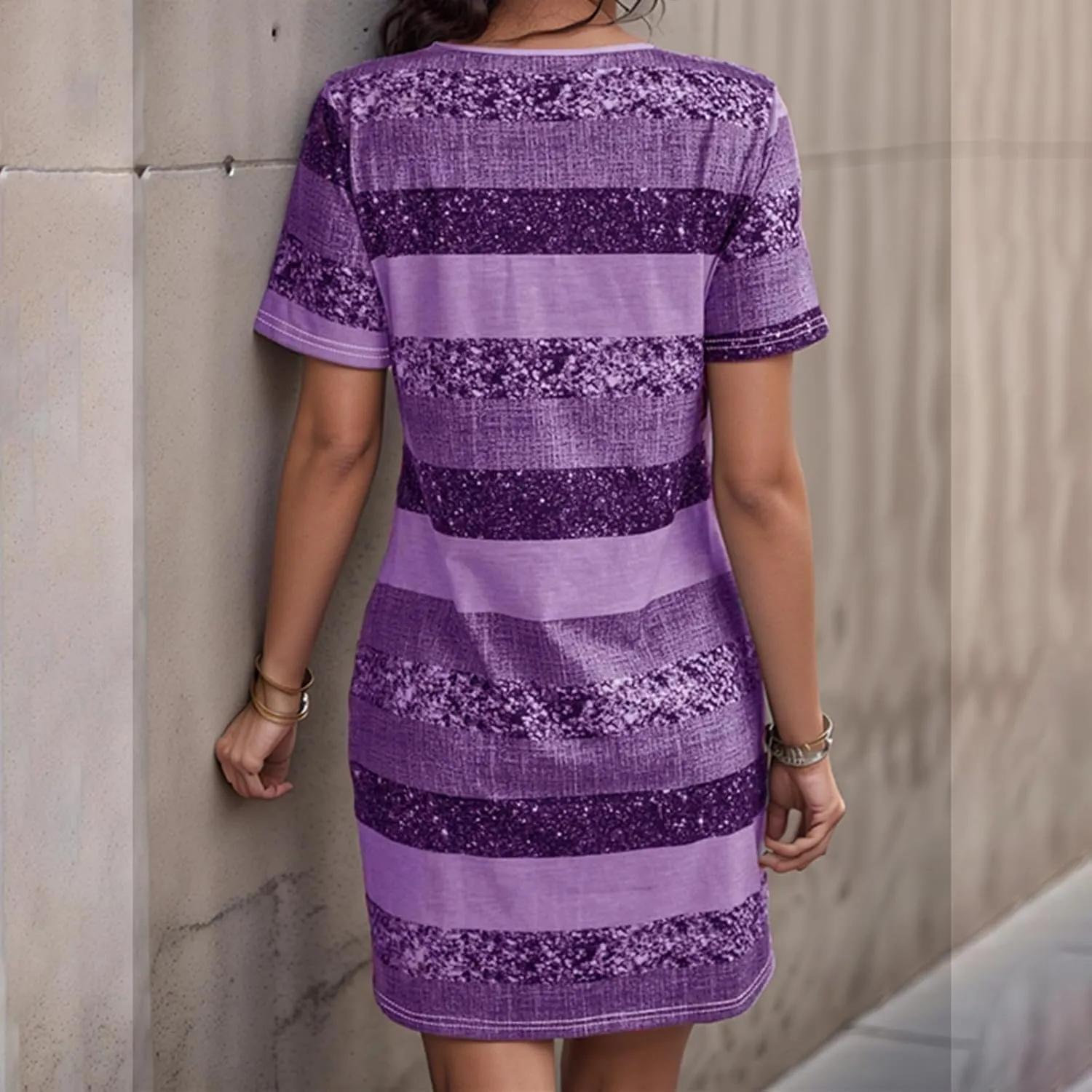 Xiaojmake Summer Dress for Women 2025 Casual Short Sleeve Sundresses T Shirt Dress Hawaiian Short Beach Dresses with Pockets