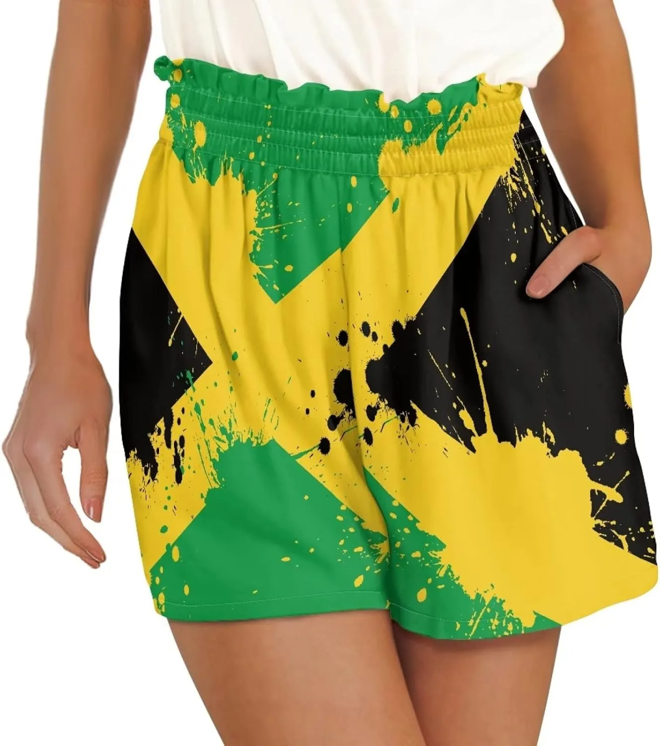 YEXIATODO Soft Comfy Activewear Lounge Shorts with Pockets for Women