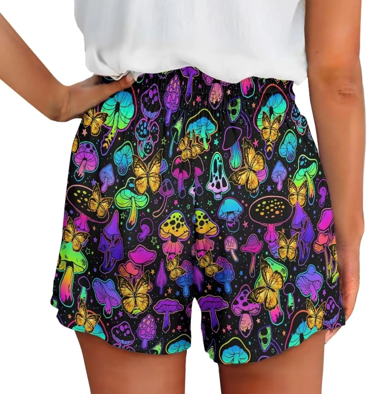 YEXIATODO Soft Comfy Activewear Lounge Shorts with Pockets for Women