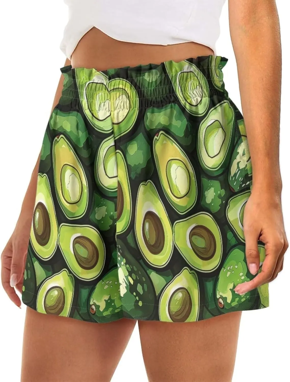 YEXIATODO Soft Comfy Activewear Lounge Shorts with Pockets for Women