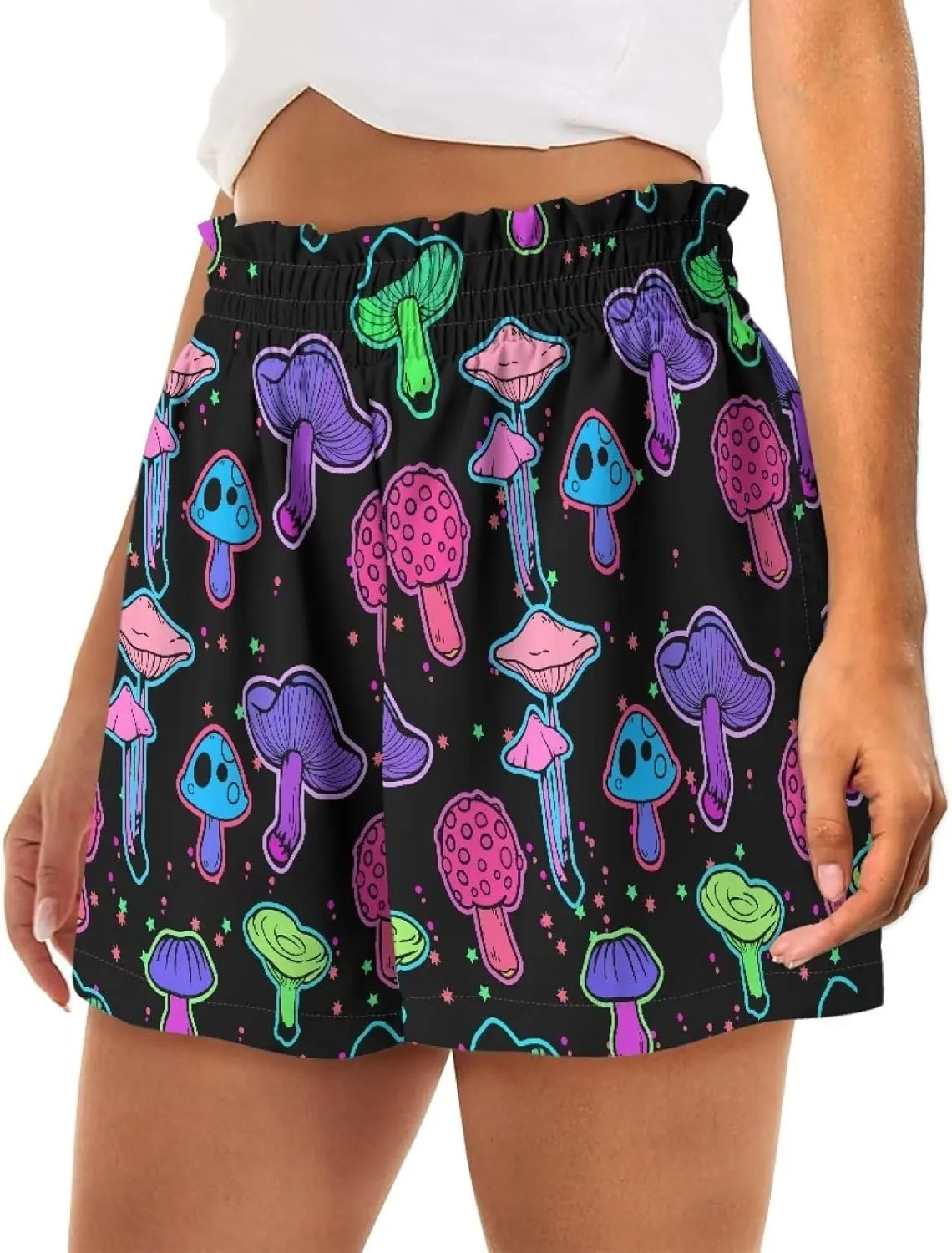 YEXIATODO Soft Comfy Activewear Lounge Shorts with Pockets for Women
