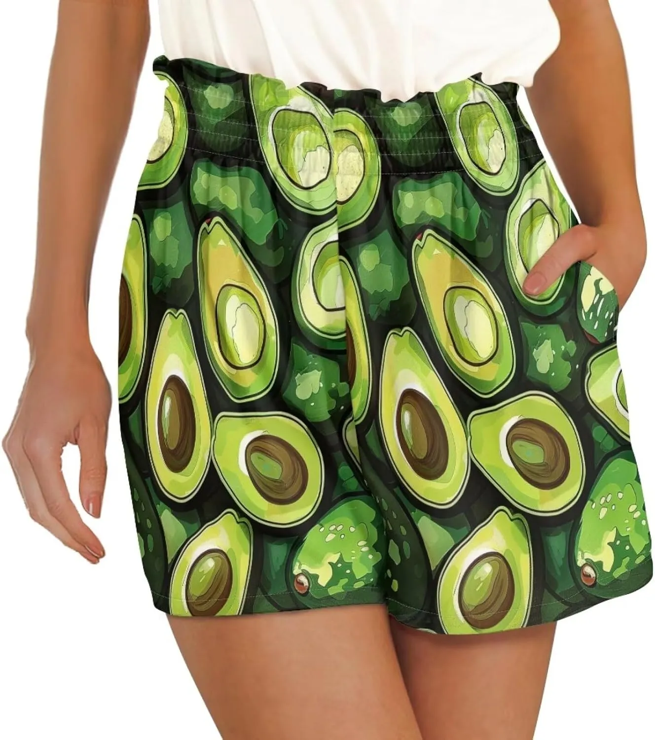 YEXIATODO Soft Comfy Activewear Lounge Shorts with Pockets for Women