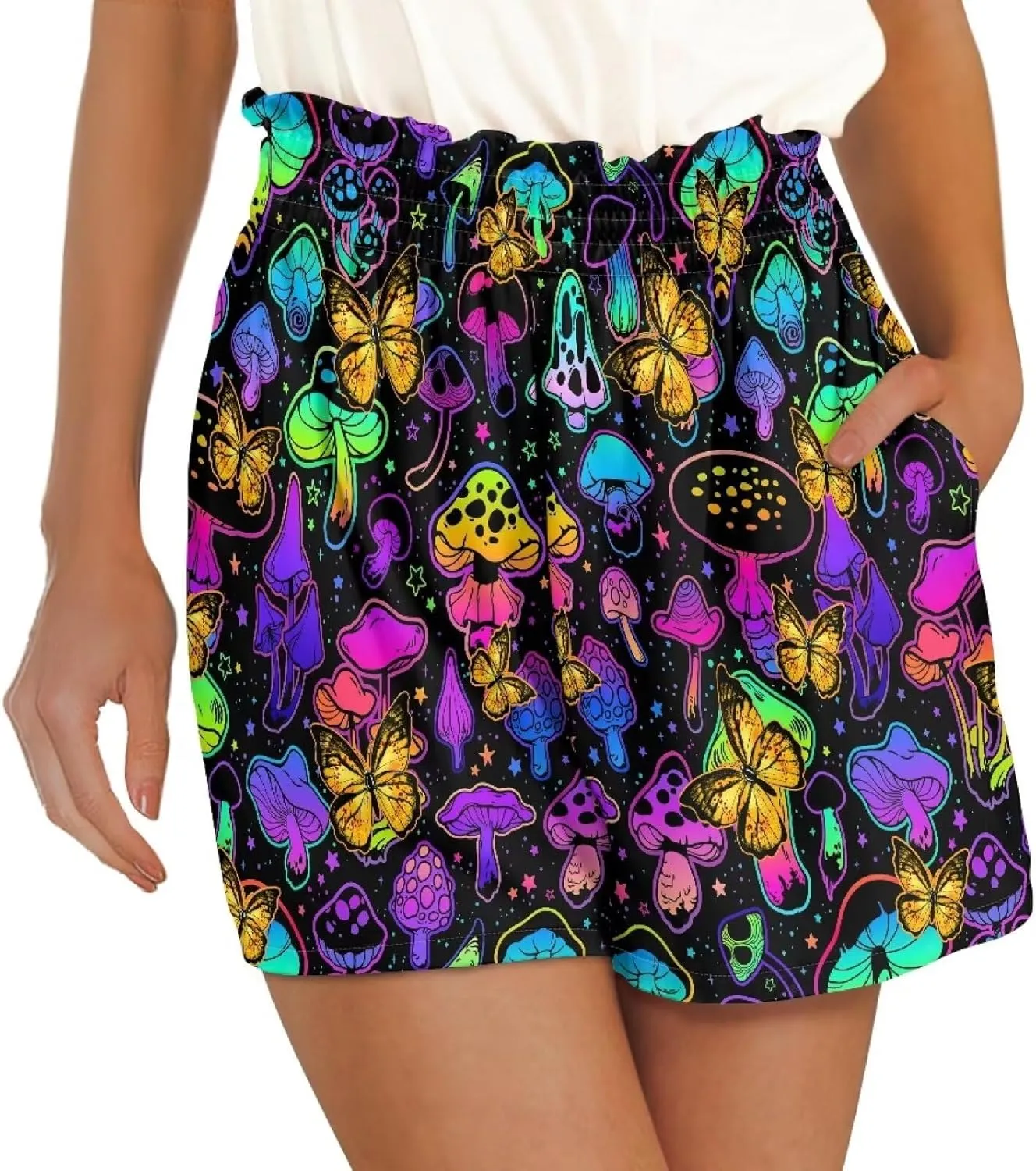 YEXIATODO Soft Comfy Activewear Lounge Shorts with Pockets for Women