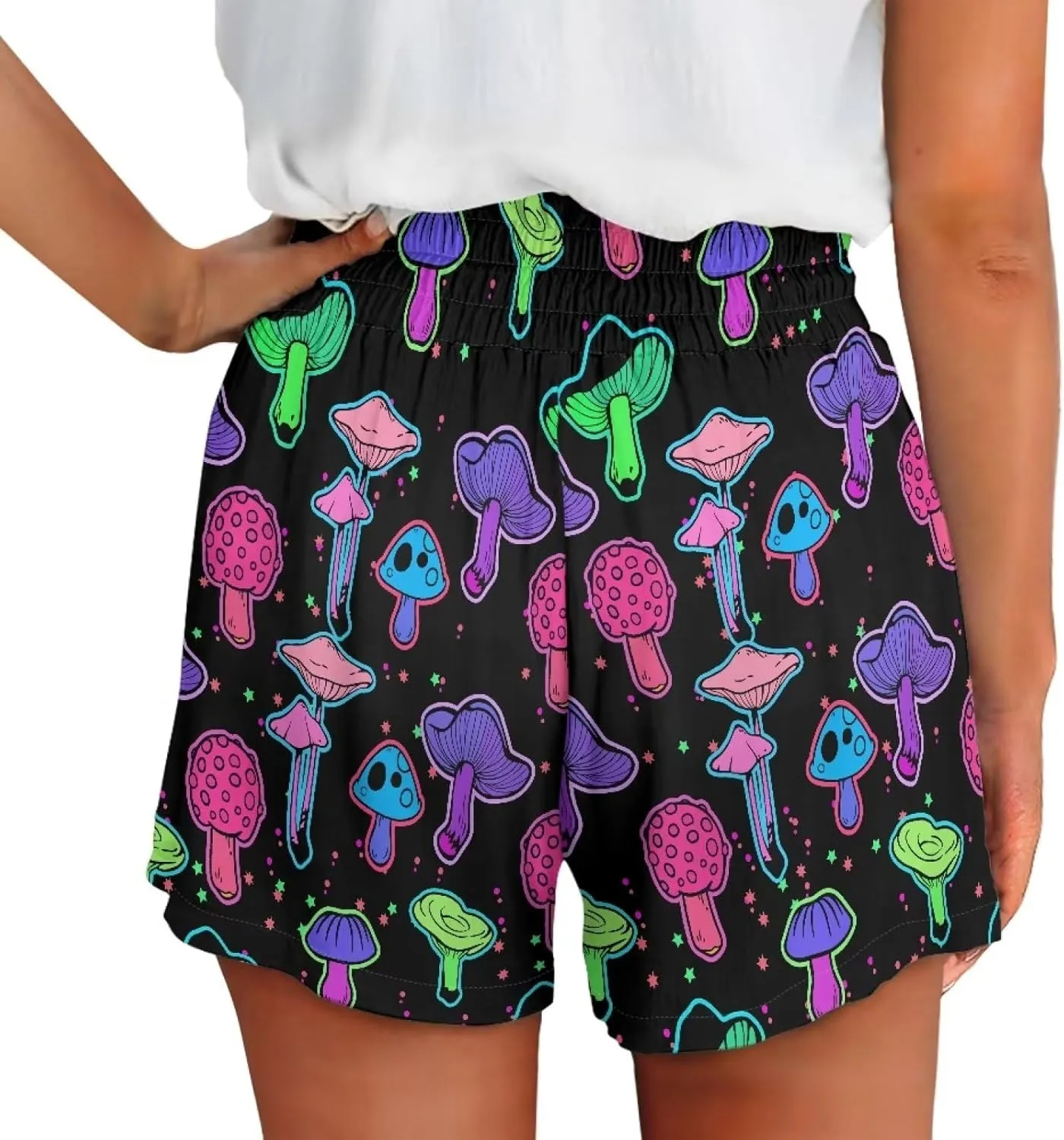 YEXIATODO Soft Comfy Activewear Lounge Shorts with Pockets for Women