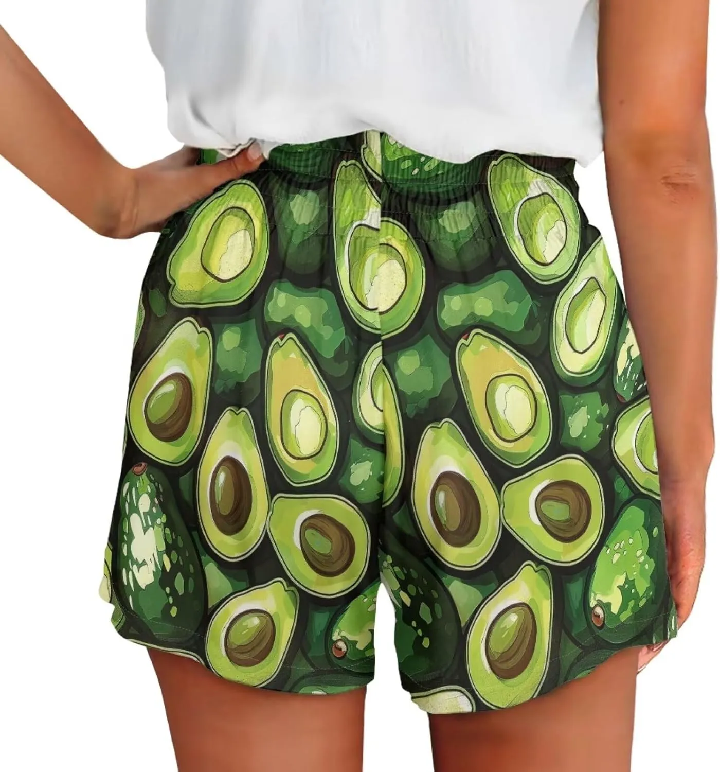 YEXIATODO Soft Comfy Activewear Lounge Shorts with Pockets for Women