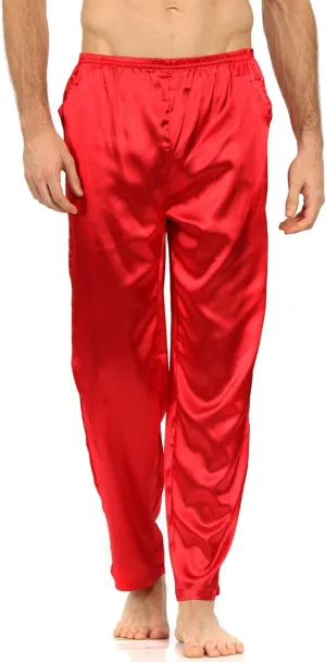 YIMANIE Men's Silk Pajama Pant Comfy Soft Lounge Sleep Pants