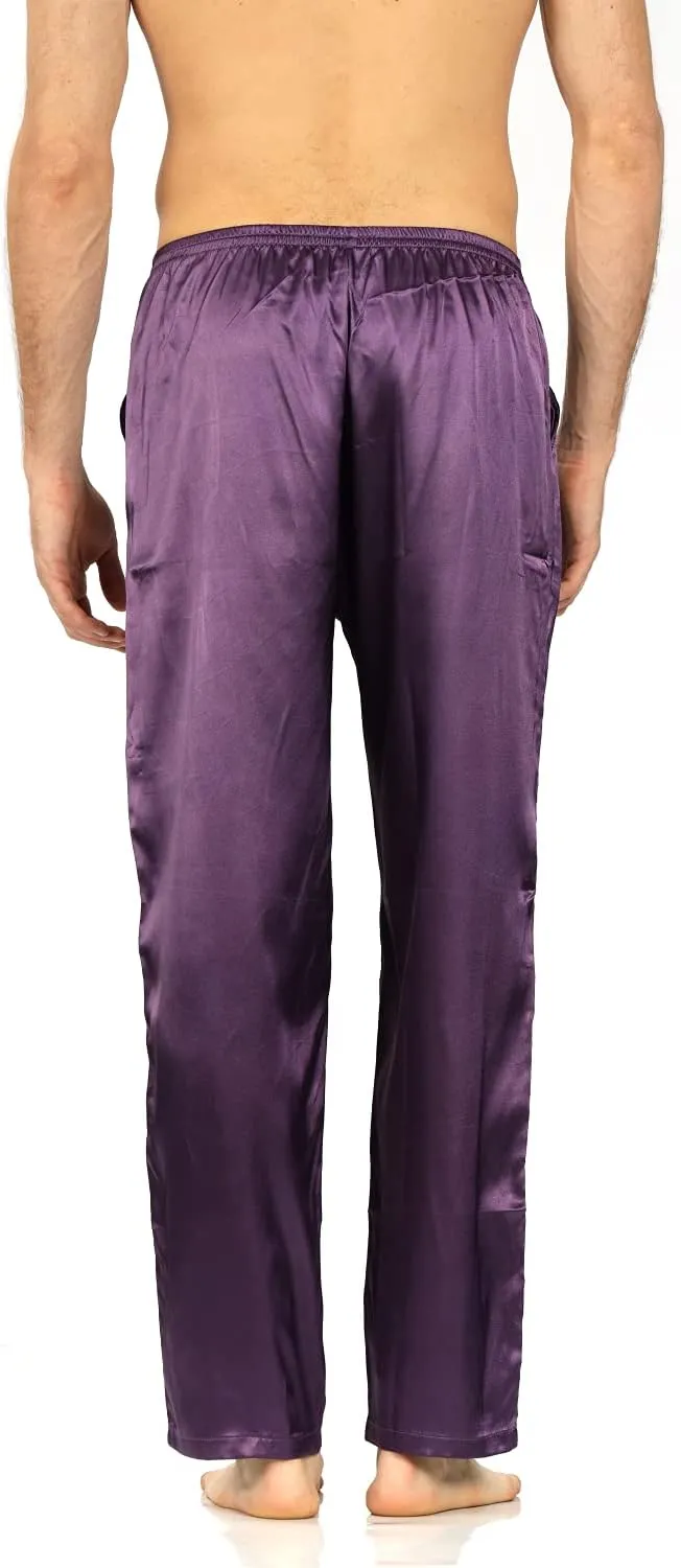 YIMANIE Men's Silk Pajama Pant Comfy Soft Lounge Sleep Pants