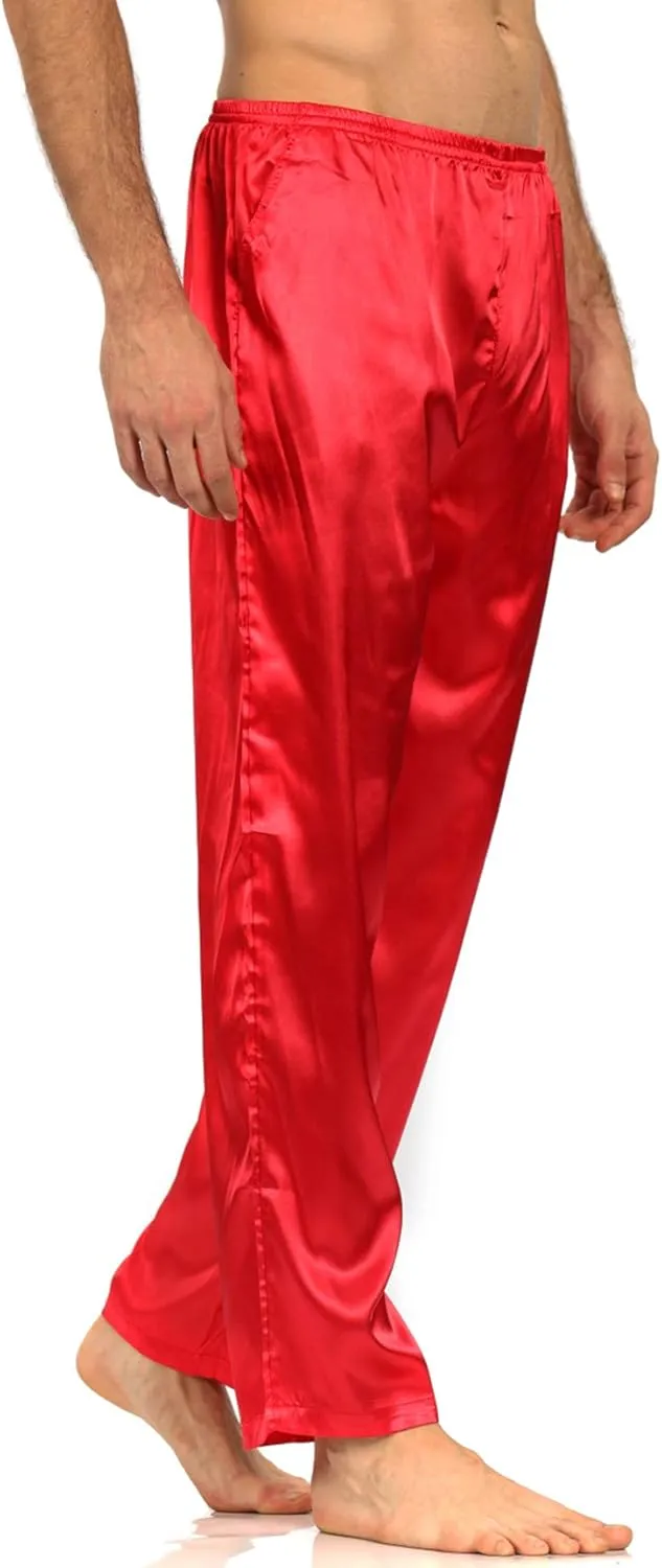 YIMANIE Men's Silk Pajama Pant Comfy Soft Lounge Sleep Pants