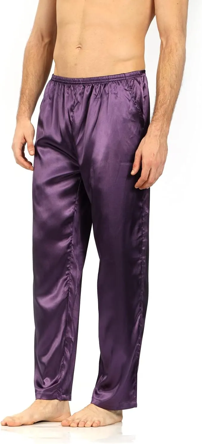YIMANIE Men's Silk Pajama Pant Comfy Soft Lounge Sleep Pants