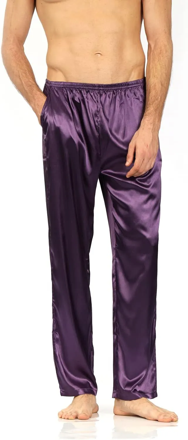 YIMANIE Men's Silk Pajama Pant Comfy Soft Lounge Sleep Pants
