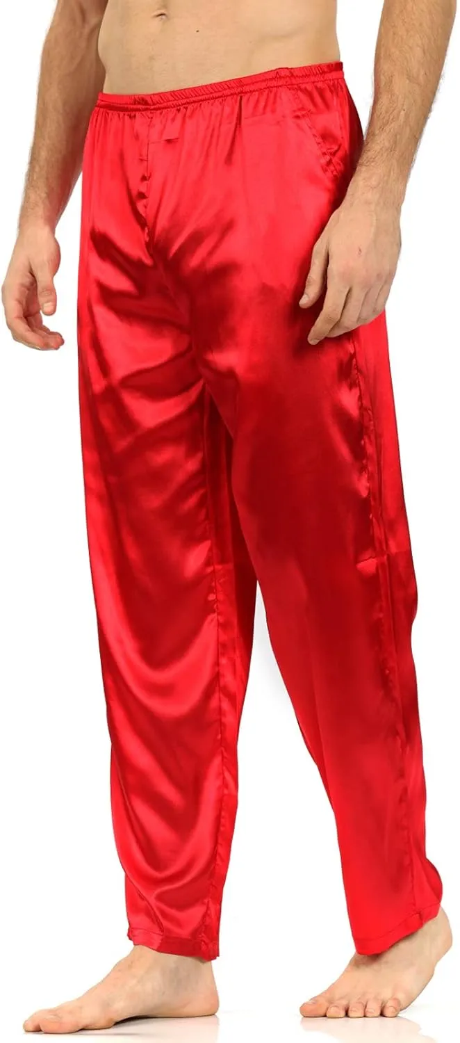 YIMANIE Men's Silk Pajama Pant Comfy Soft Lounge Sleep Pants