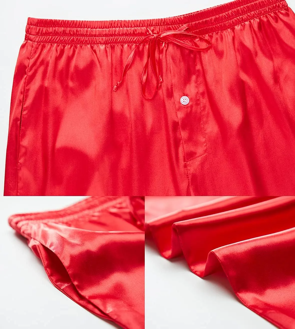 YIMANIE Men's Silk Pajama Pant Comfy Soft Lounge Sleep Pants