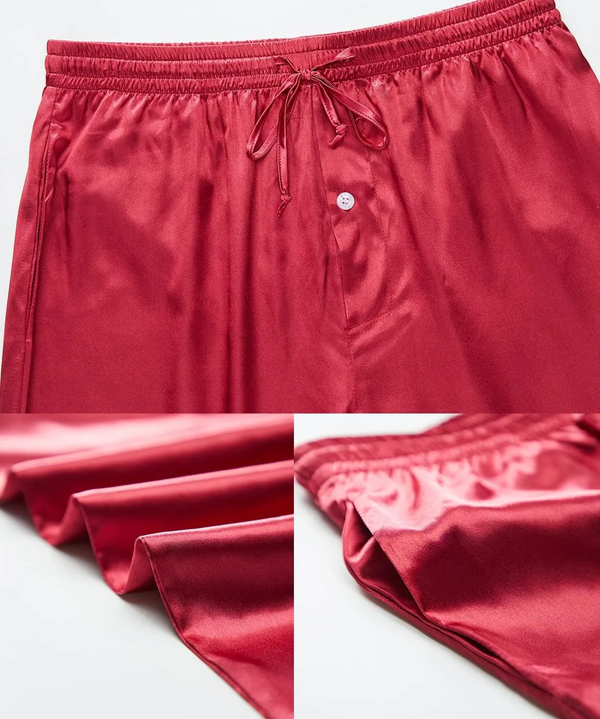 YIMANIE Men's Silk Pajama Pant Comfy Soft Lounge Sleep Pants