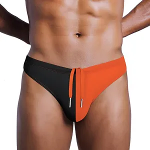 YINYOUYU Mens Swim Briefs Bikini Drawstring Swimwear Beach Board Surf Quick Dry Swimsuits Trunks