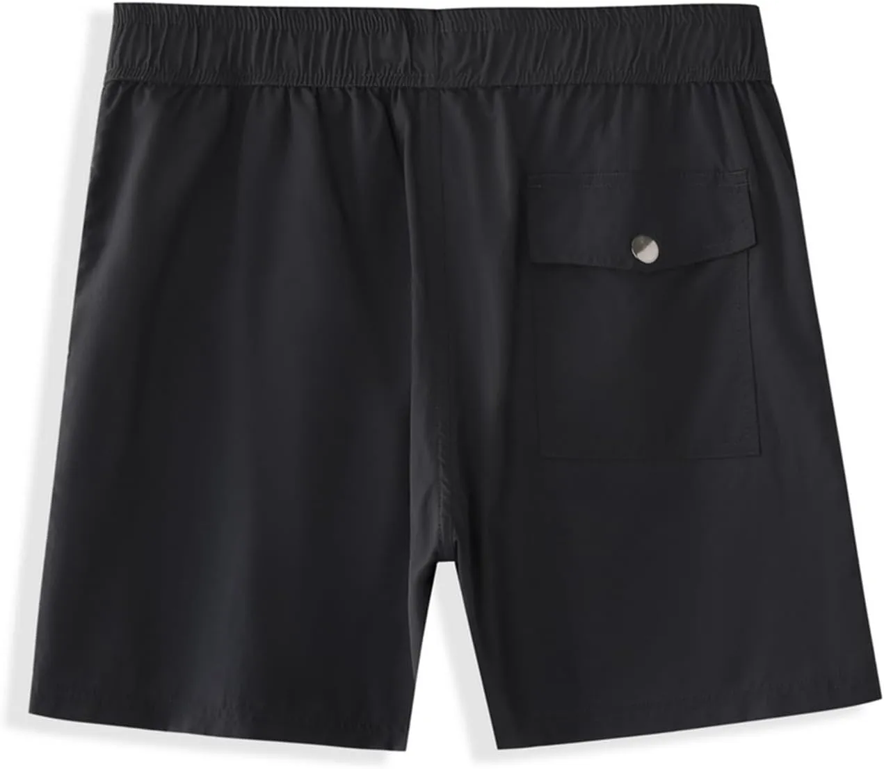 ZEFOTIM Men Swim Shorts Drawstring Quick Dry Solid Color Trunks Fashions Fun Swimsuits with Pockets