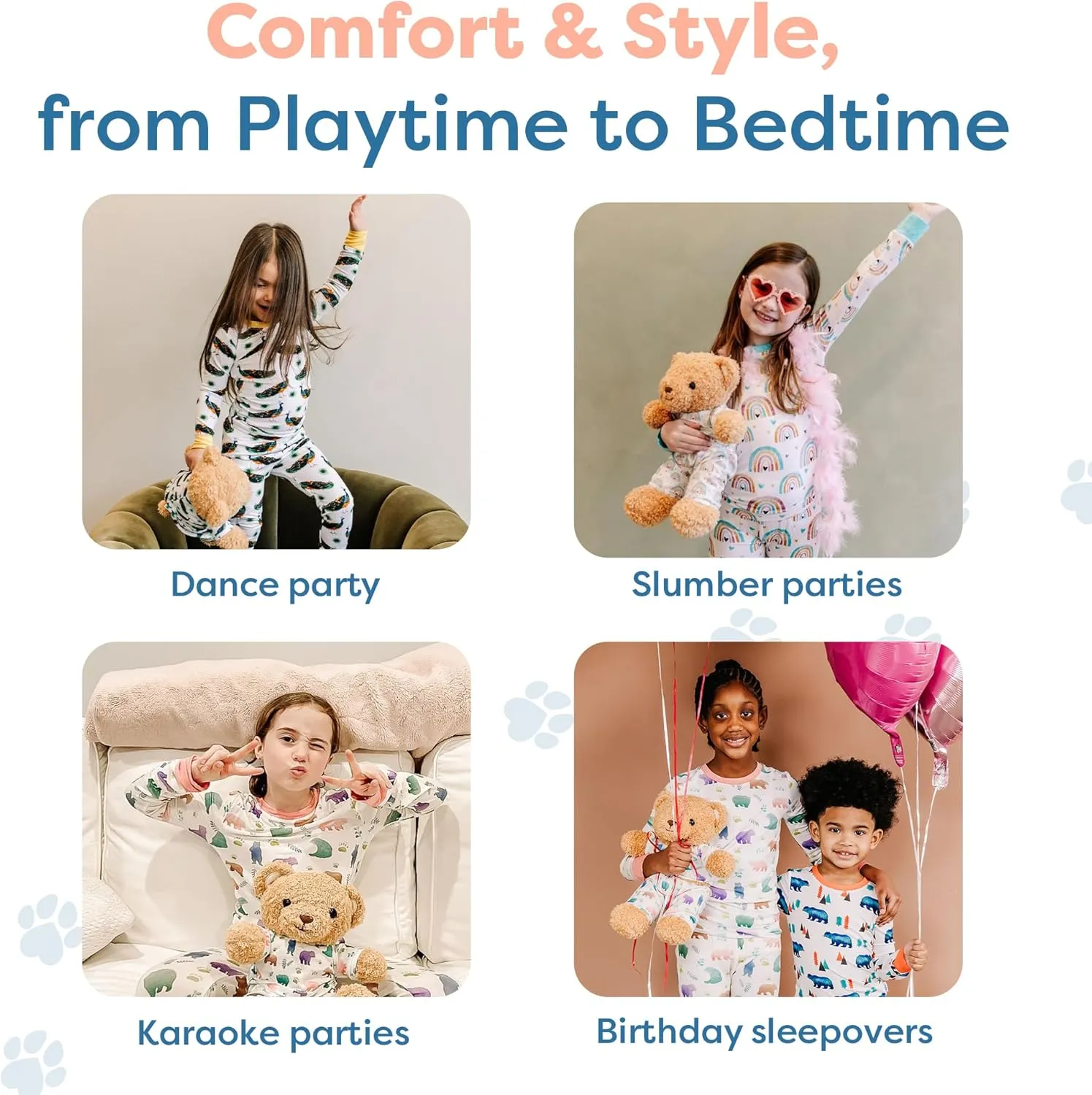 Zip N' Bear Baby Girl Soft Buttery Bamboo Viscose Pajamas Kardashian Pjs - Unicorn Utopia